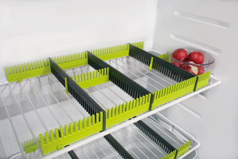 Binari per frigorifero Purvario in set da 8 - Lime/Antracite