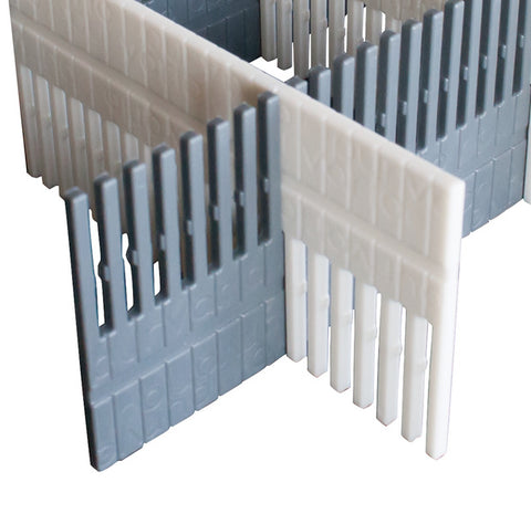 Lot de 8 bandes de tiroir Purvario - gris clair/anthracite
