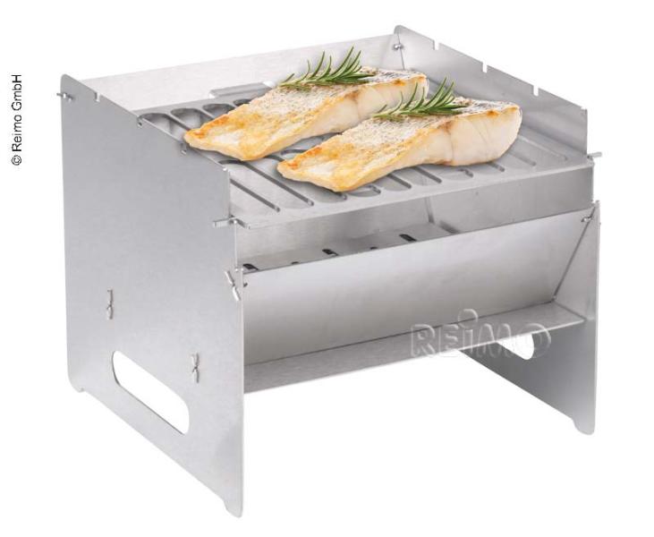 CAMP4 Edelstahl Grill steckbar 250x250x220 mm