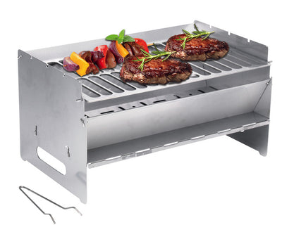 CAMP4 Edelstahl Faltgrill 250x400x220 mm