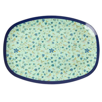 Geschirr-Set RICE BLUE FLOWER 3tlg.Teller, Schüssel, Becher