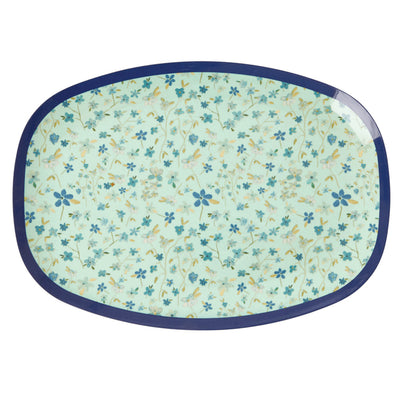 Geschirr-Set RICE BLUE FLOWER 3tlg.Teller, Schüssel, Becher