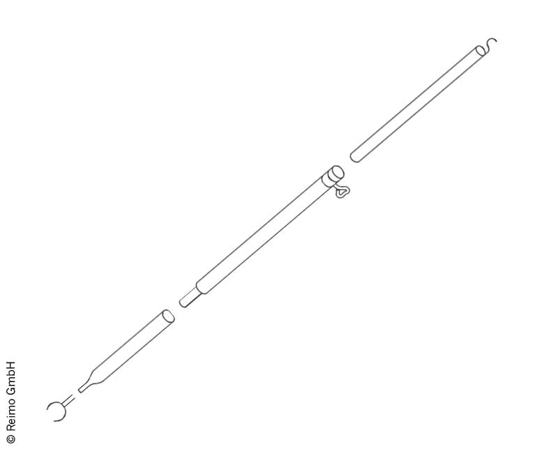 Dachhakenst.Stahl 2,15-3m