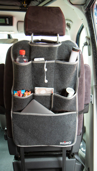 Organizer per sedili, sedile conducente e passeggero, feltro, antracite