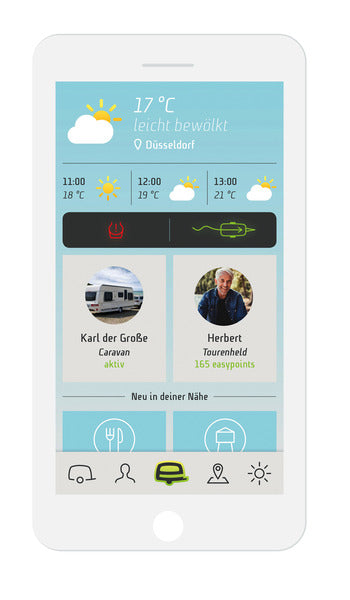 easydriver App myCaravaning - Steuerung für Easydriver Rangiersysteme per Smartphone