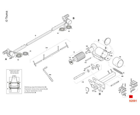 Set telaio standard BWP EM/CM Euro Mover II, altezza telaio min. 185 millimetri