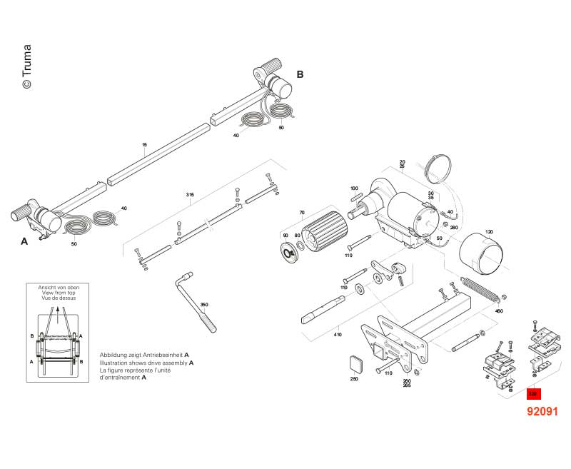 BWP-Standard Rahmensatz EM/CM Euro Mover II, Rahmenhöhe mind.185mm