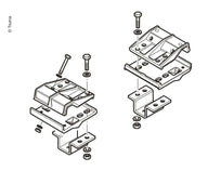Set telaio standard BWP EM/CM Euro Mover II, altezza telaio min. 185 millimetri
