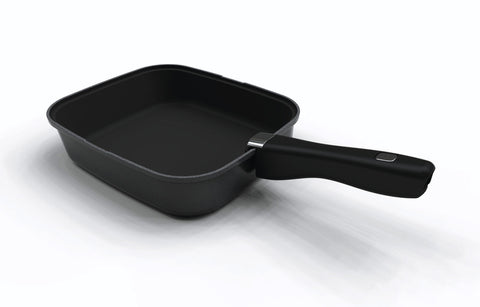 Poêle SMARTSPACE, 3 pièces, 1 poêle avec poignée et tapis en silicone