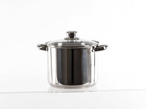 Ensemble de casseroles en acier inoxydable avec couvercle en verre Camp4 - 6 pièces