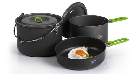 Camp4 Elite L - Set di pentole in alluminio da 5 pezzi