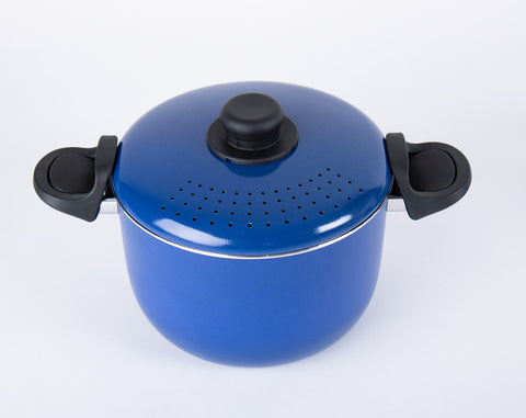 Batterie de cuisine de camping en aluminium Camp4 avec revêtement antiadhésif - 9 pièces