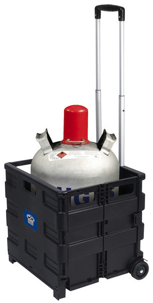 Carrello da trasporto con contenitore pieghevole, portata 35 kg