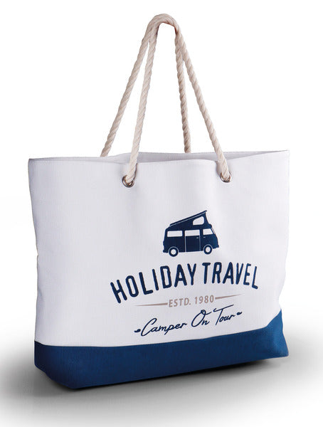 HOLIDAY TRAVEL Strandtasche Canvas - 60x40x14 cm