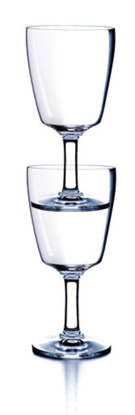 Bicchiere da vino in plastica Camp4 in SAN, set da 2, volume 260 ml