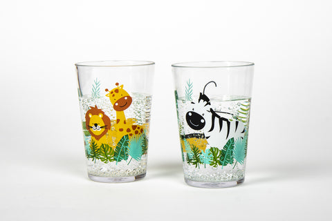 Verres à boire avec motif SAFARI en lot de 2