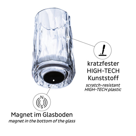 Verres magnétiques en plastique SILWY SHOT 40 ml