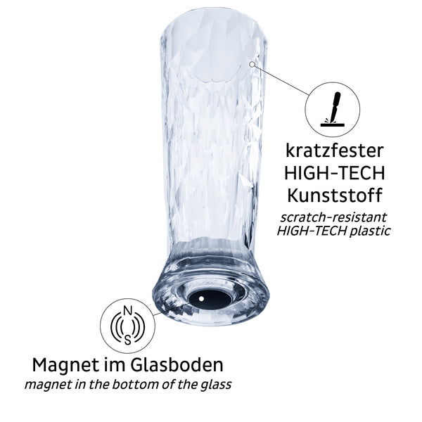 Magnet-Kunststoffgläser BIER 0,5 l - 2er Set