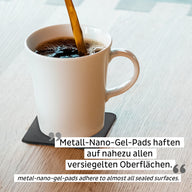 Tasses à poignée magnétique en porcelaine CAMPING - Lot de 2