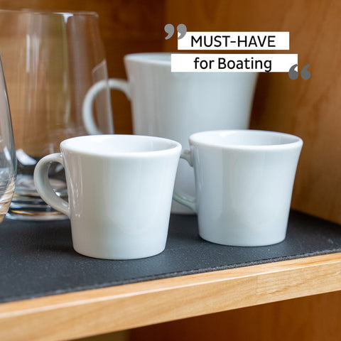Tasses à expresso magnétiques en porcelaine - Lot de 2