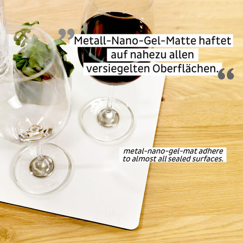 Tappetino in gel nano metallico - Bianco