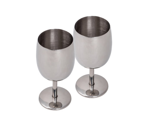 Verre à vin en acier inoxydable Camp4 - lot de 2
