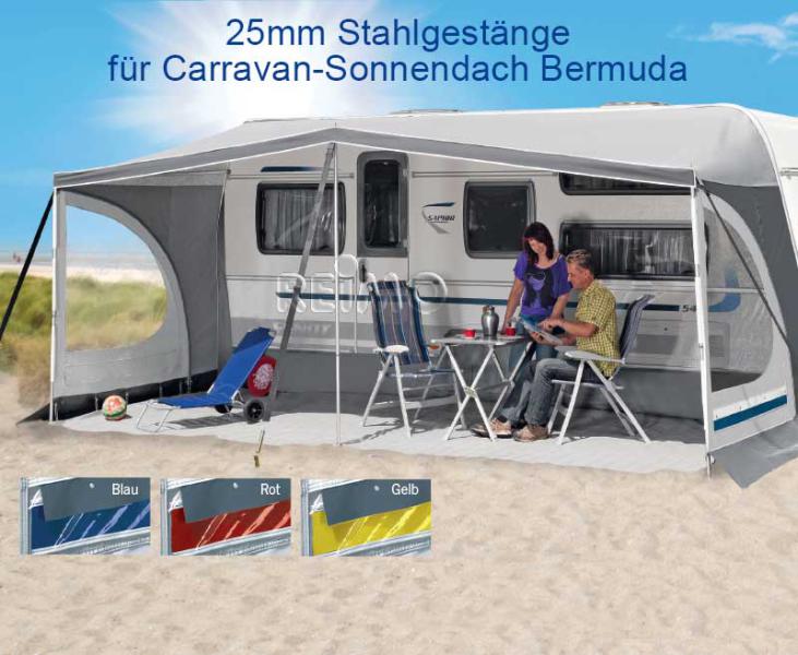 Stahlgestänge 25mm für Herzog Caravan-Sonnendach Bermuda