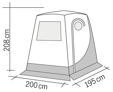 Tenda posteriore UPGRADE 2 - Specifica per il portellone posteriore del VW T4, T5 e T6