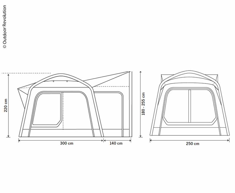 Outdoor Revolution Movelite Tail Busheckzelt