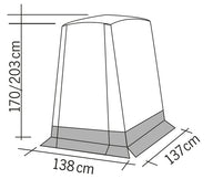 Tente arrière verticale pour VW Caddy