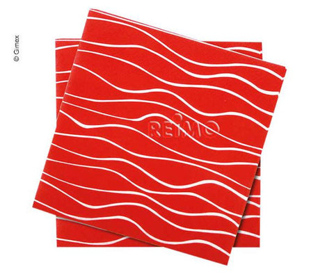 Serviettes, rouges, 165x165mm, 20 pièces