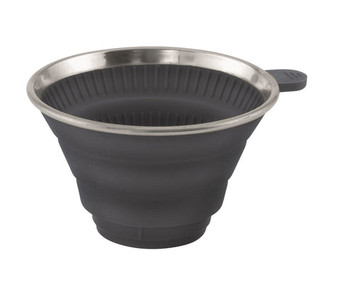 Portafiltro per caffè in silicone, pieghevole, 15x13x3/8 cm, blu scuro