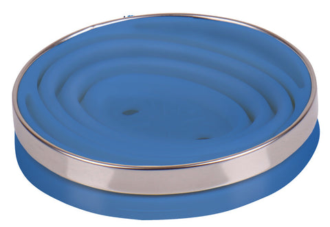 Portafiltro per caffè in silicone, pieghevole, Ø11cm, azzurro
