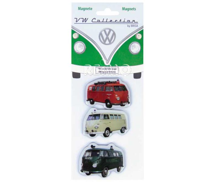 VW Collection T1 Bulli Bus Magnet 3er Set - Sonderfahrzeuge