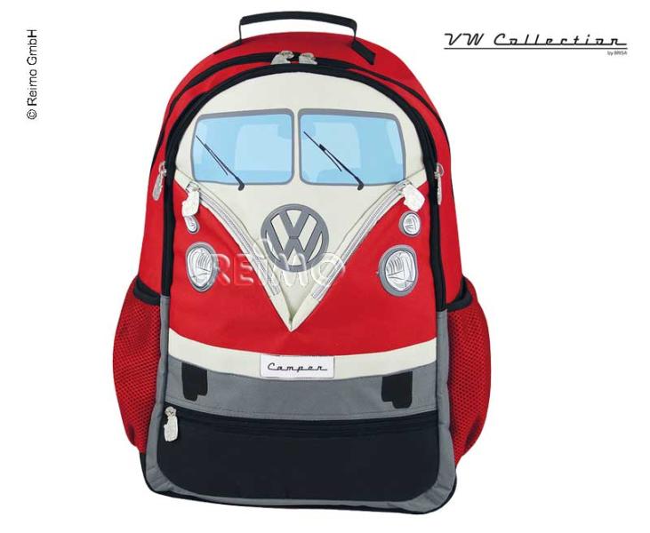 VW Collection Rucksack, rot, 43x37x13cm, Polyestergewebe