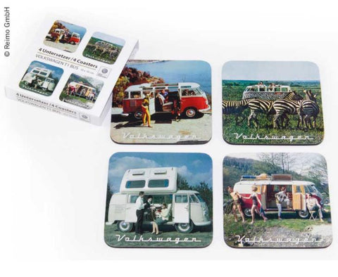 Sottobicchieri della collezione VW, set da 4