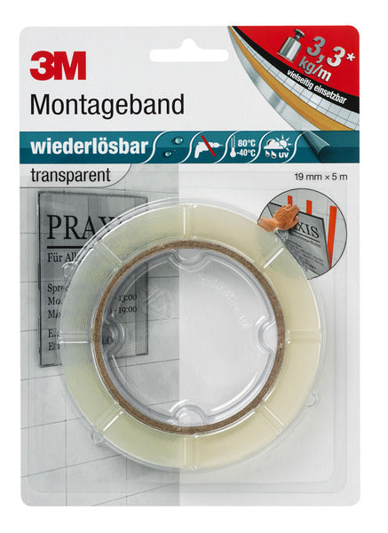 Doppelseitiges wiederlösbares Montageband 3M(TM)