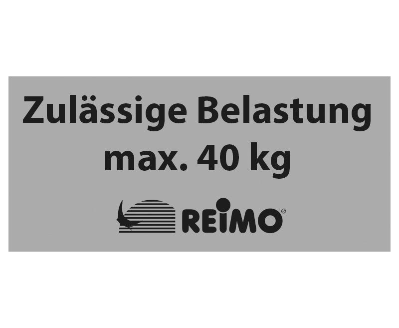 Aufkleber "Zulässige Belastung max.40 kg"