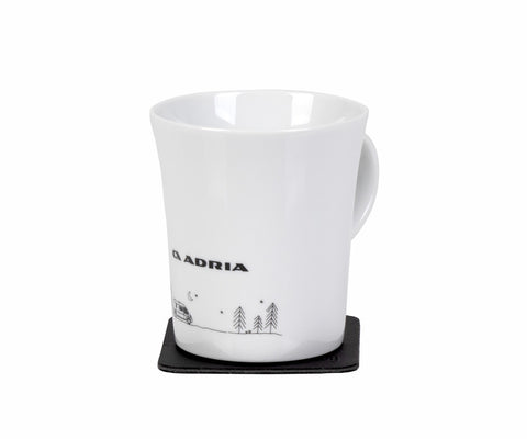 Tazze in porcellana ADRIA con manico magnetico "VAN"