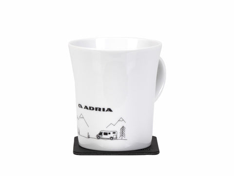 Tazze in porcellana ADRIA con manico magnetico "RIDEAL MOBILE"