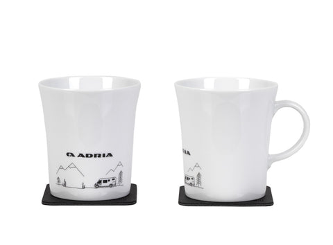 Tazze in porcellana ADRIA con manico magnetico "RIDEAL MOBILE"