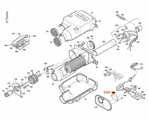 Pezzo di ricambio Truma: accenditore 12V per E2400/E4000
