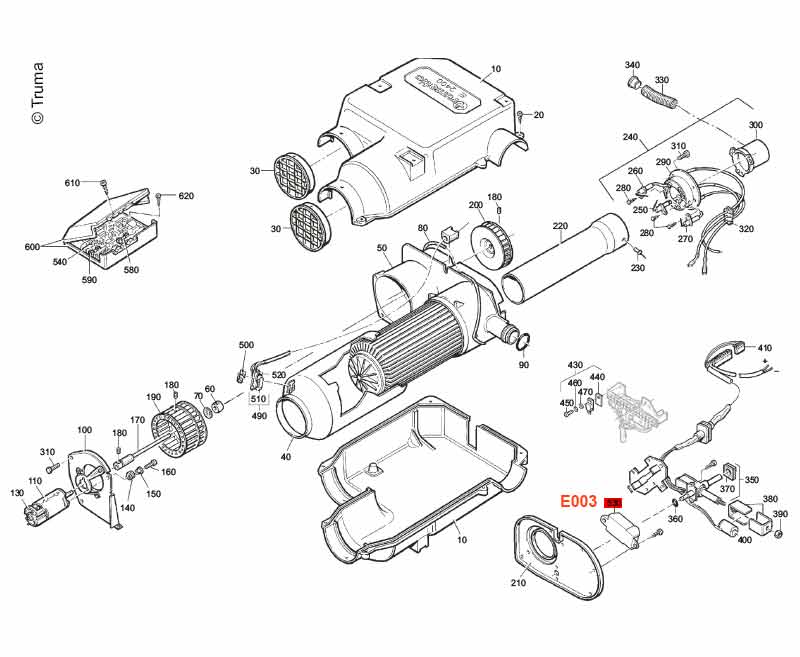 Truma Ersatzteil: Zünder 12V f. E2400/E4000