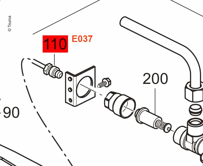 Thermoelement 250mm