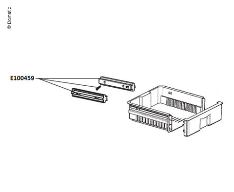 Kit striscia di fissaggio per cassetto