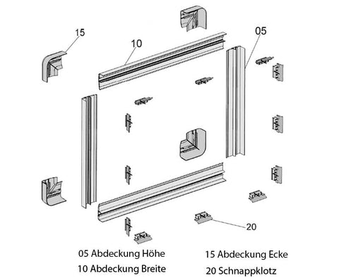 Eckabdeckungen f.S4.6 4St