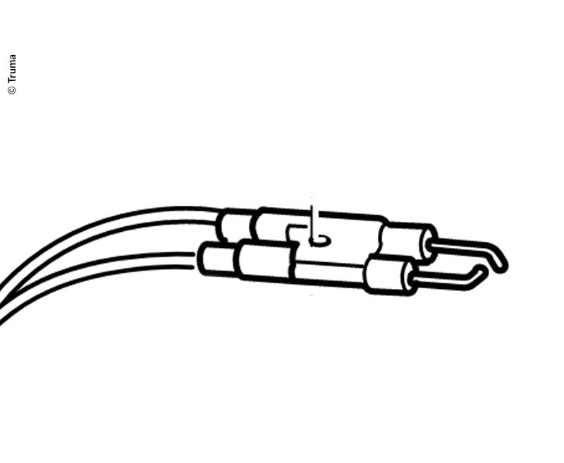Zündkerze mit Sockel, Ersatzteil Truma Boiler