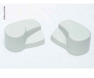 Jeu d'embouts Thule Omnistor 5102 gauche, droite – Blanc, Gris – Pièce de rechange 1500601203