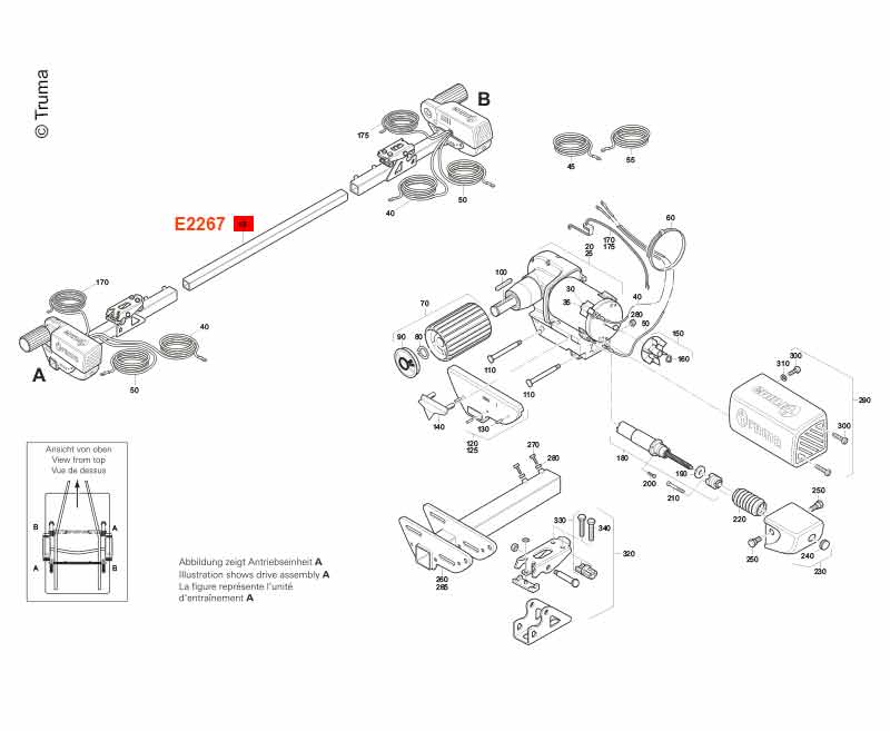 Verbindungsrohr 145cm