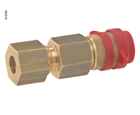 Raccordo per tubo gas con ugello da 8 mm